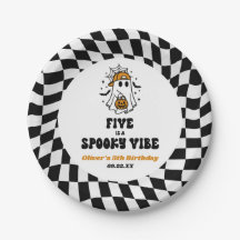 Five Is A Spooky Vibe Halloween 5th Birthday Party