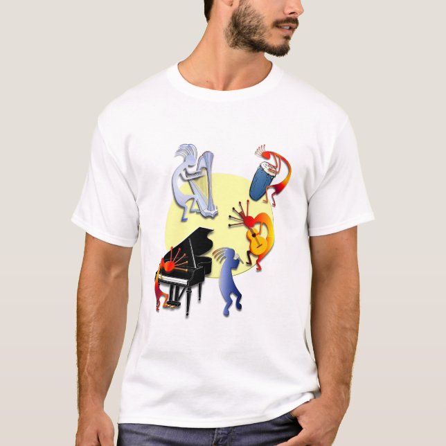 Five Kokopelli Band T-Shirt (Front)