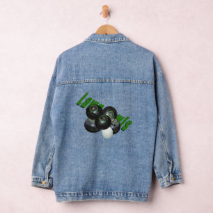 Five Lawn Bowls And Jack, Ladies Denim Jacket