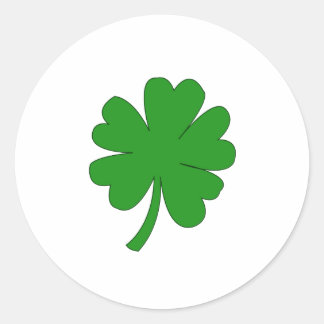five leaf clover sticker
