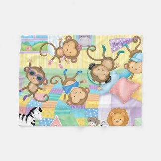 Five Little Monkeys Flannel Blanket