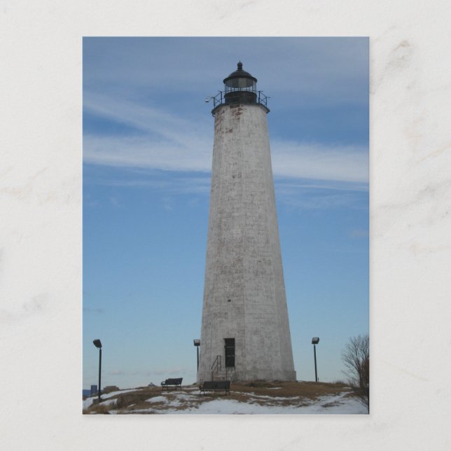 Five Mile Point Lighhouse New Haven CT Harbour Postcard (Front)