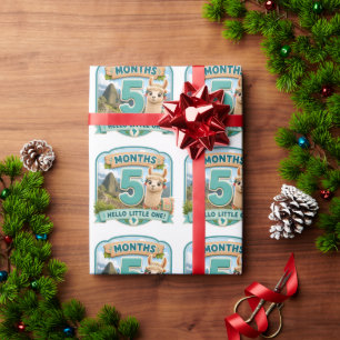Five Months of Little Adventures Milstone Wrapping Paper