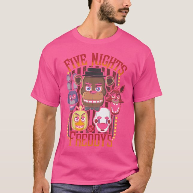 Five Nights At Freddy'S Pizzeria Multi-Character T-Shirt (Front)