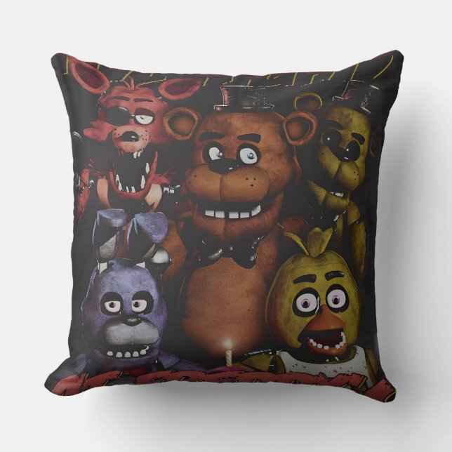 Five Nights at Freddy's Throw Pillow (Front)