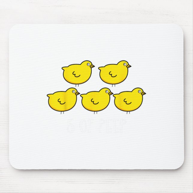 Five Of Peep Fun Respiratory Therapist Therapy Ven Mouse Mat (Front)