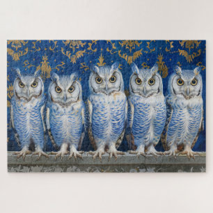 Five owls jigsaw puzzle