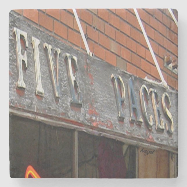Five Paces, Five Paces Buckhead, Five Paces  Stone Coaster (Front)