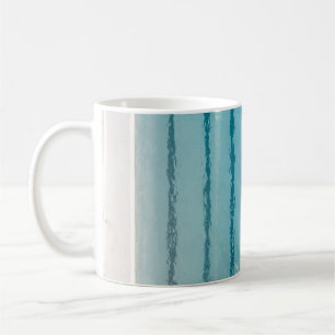 Five people swimming on pool coffee mug