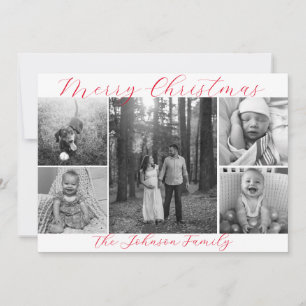 Five Photo Christmas Card