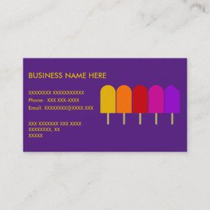 Five Popsicles Business Card