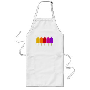 Five Popsicles Long Apron