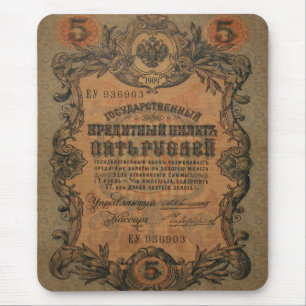 five Rouble T ahirt Mouse Mat