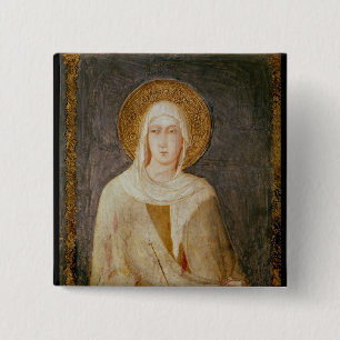 Five Saints, detail of St. Clare 15 Cm Square Badge