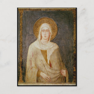 Five Saints, detail of St. Clare Postcard