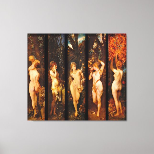 Five Senses 1872 Canvas Print (Front)