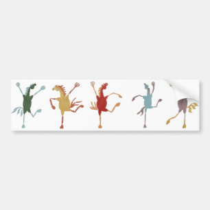Five Silly Fillies Bumper Sticker
