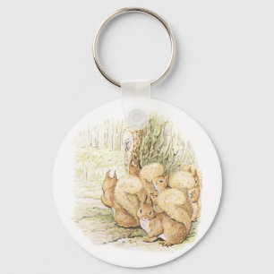 Five Squirrels Key Ring