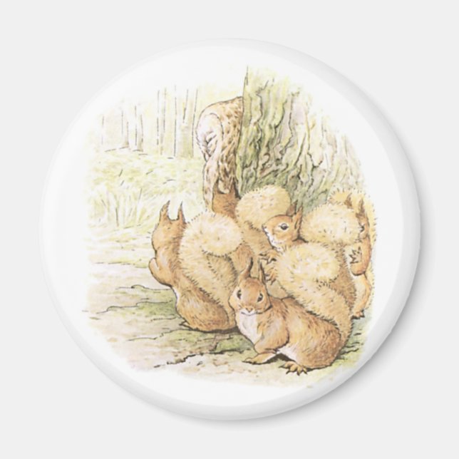 Five Squirrels Magnet (Front)