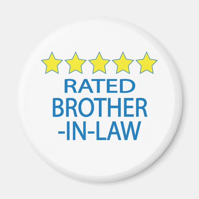 Five Star Brother-In-Law Magnet (Front)