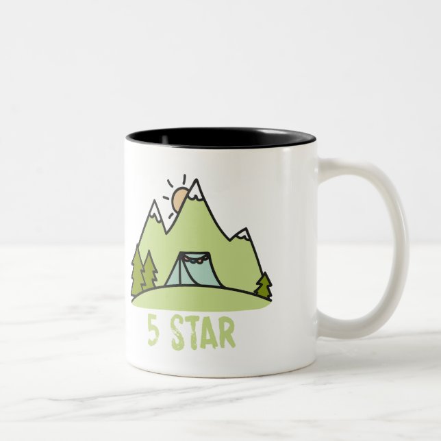 Five Star Camping Two-Tone Coffee Mug (Right)