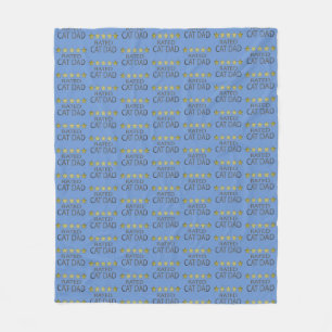 Five Star Cat Dad Fleece Blanket