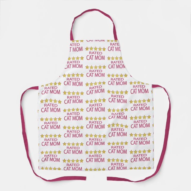 Five Star Cat Mum Apron (Front)