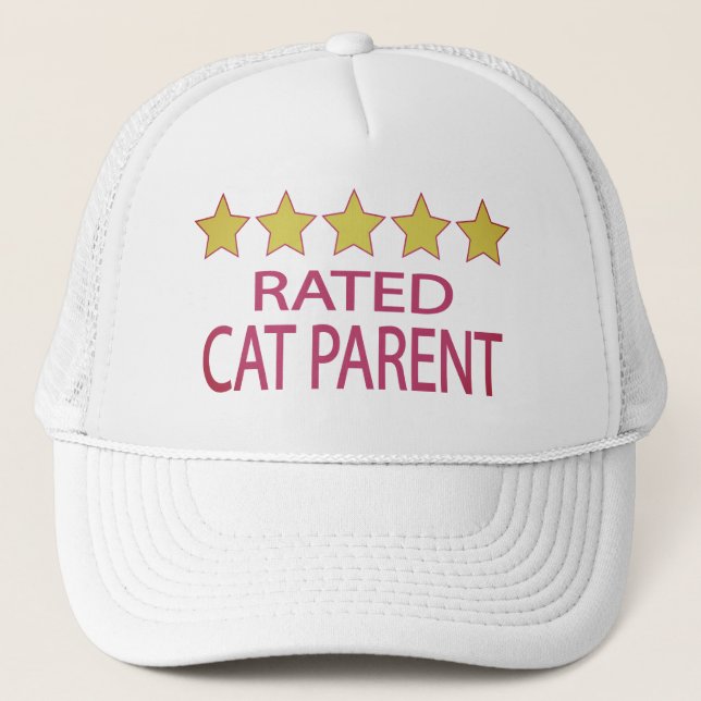 Five Star Cat Parent Trucker Hat (Front)