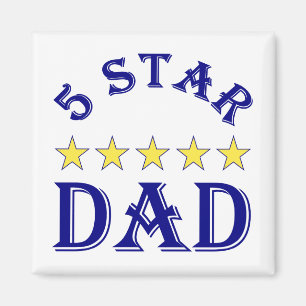Five Star Dad Magnet