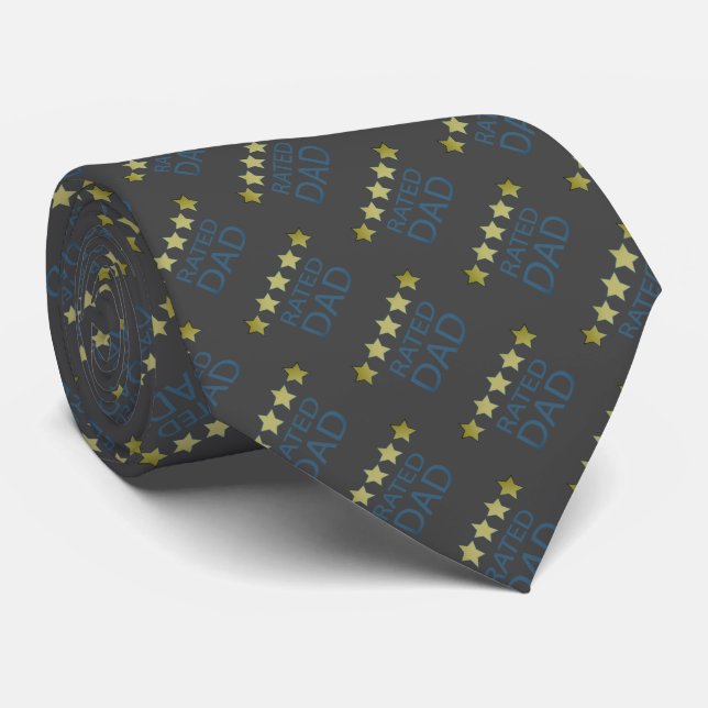 Five Star Dad Tie (Rolled)