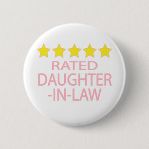 Five Star Daughter-In-Law 6 Cm Round Badge