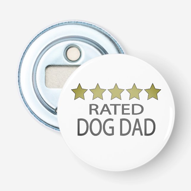 Five Star Dog Dad Bottle Opener (Front)