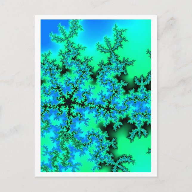 Five-star-fractal 2 postcard (Front)