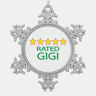 Five Star Gigi Snowflake Pewter Christmas Ornament
