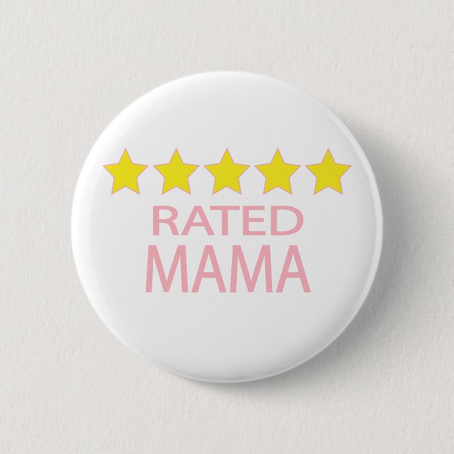 Five Star Mama 6 Cm Round Badge (Front)
