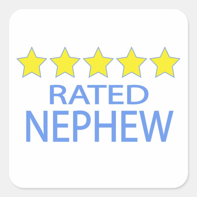 Five Star Nephew Square Sticker (Front)
