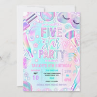Five Star Party Pastel Spa Makeup 5th Birthday