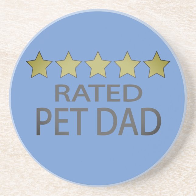 Five Star Pet Dad Coaster (Front)