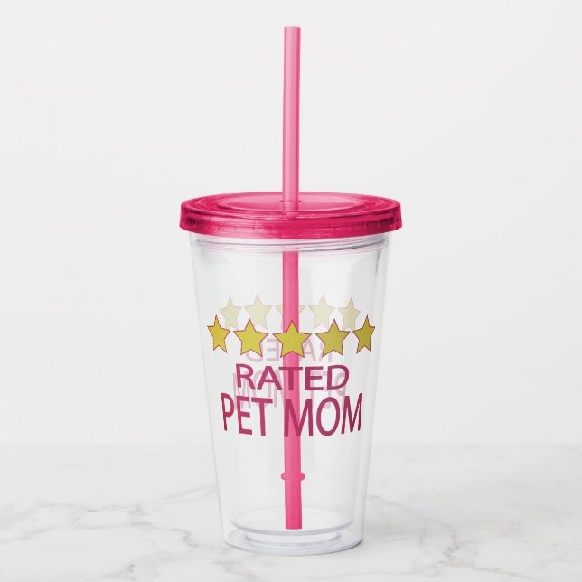 Five Star Pet Mum Acrylic Tumbler (Front)