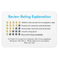 Five Star Review Rating Magnet