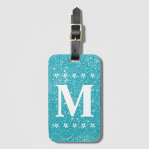 Five Star Sparkles Monogrammed Travel Luggage Tag