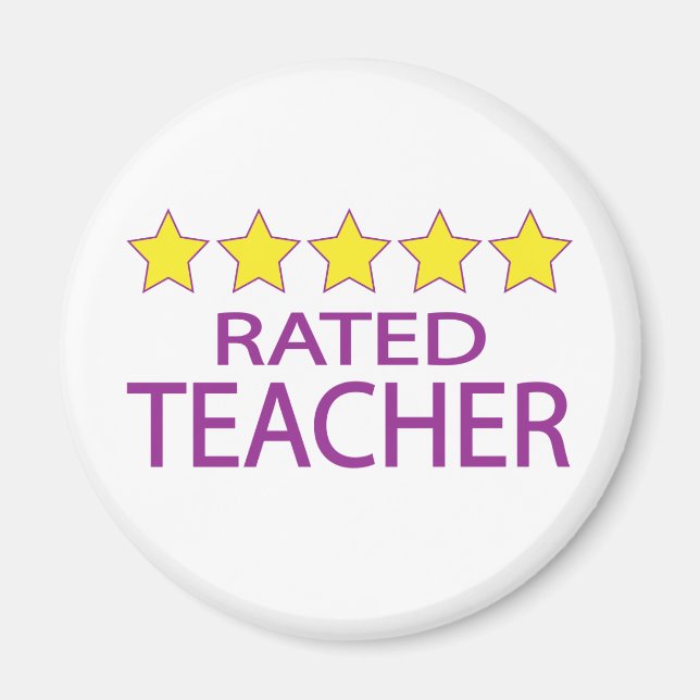Five Star Teacher Magnet (Front)