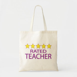 Five Star Teacher Tote Bag