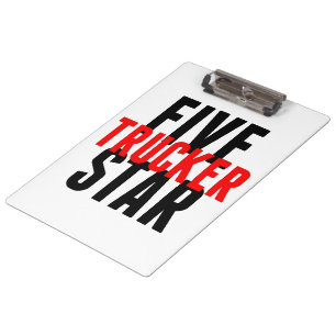 Five Star Trucker Clipboard