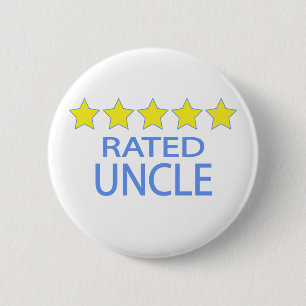 Five Star Uncle 6 Cm Round Badge