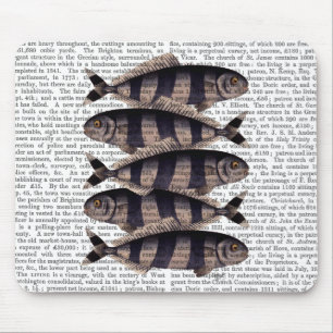 Five Striped Fish Mouse Mat