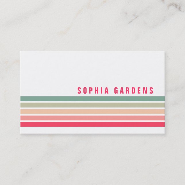 Five Stripes - Colours 01 Business Card (Front)