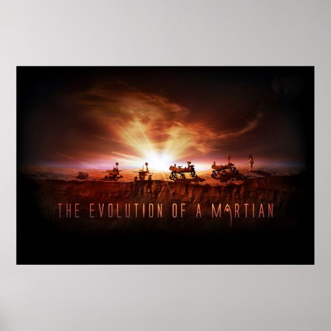 Five Successful Mars Rovers Poster (Front)
