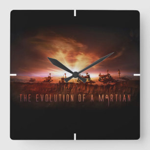 Five Successful Mars Rovers Square Wall Clock