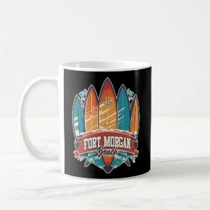 Five Surfboards Fort Morgan Beach Al Coffee Mug